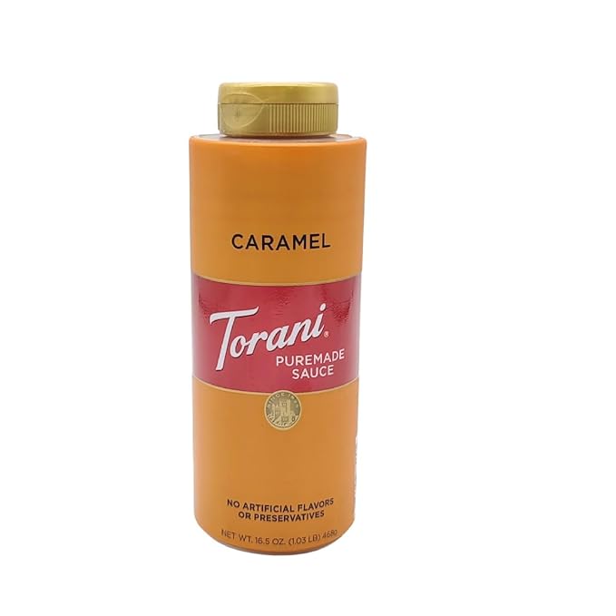 Torani Puremade Sauce Caramel 16.5 Ounces(Pack of 4)
