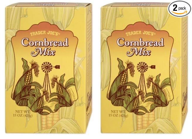 Cornbread Mix by Trader Joes - 15 Oz Box - Pack of 2
