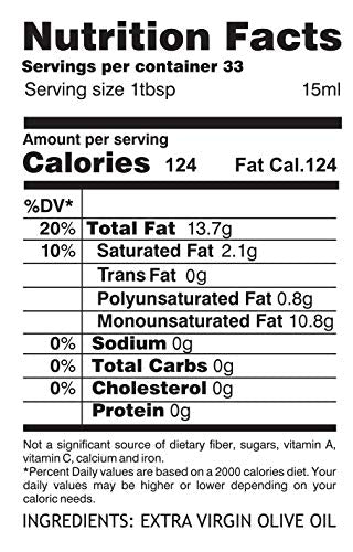 PJ KABOS Chef's Selection Classic Greek Extra Virgin Olive Oil Certified First-Cold Pressed Pure From Koroneiki Olives Greece Everyday Groceries All-Purpose (16.9 Fl Oz (Pack of 12))