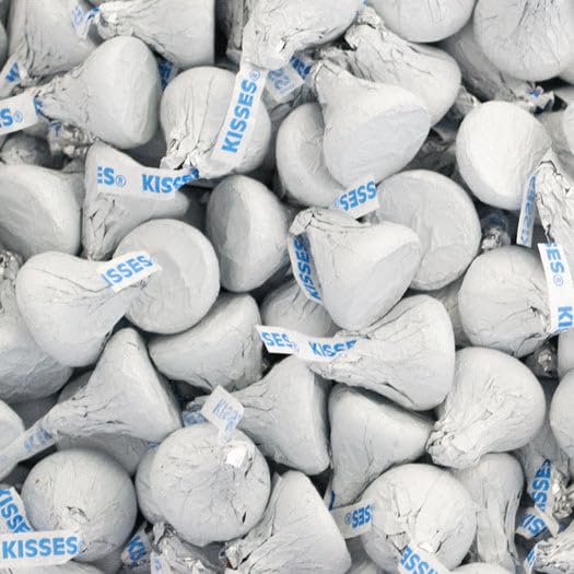400ct Personalized Candy Promotional Items White Kisses with DIY Photo or Logo Stickers Chocolate Party Favors for Birthday Wedding