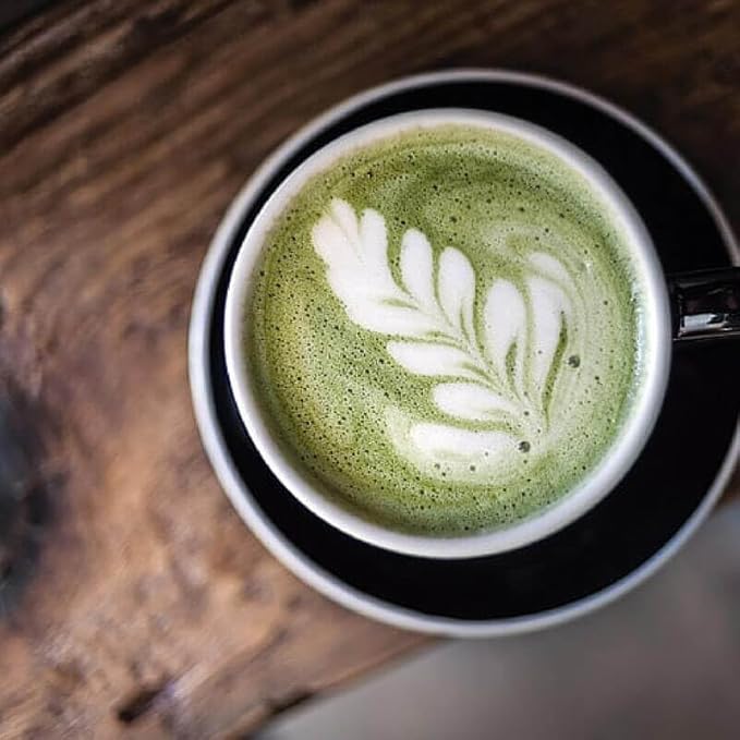 MOCAFE Matcha Latte Mix Powder Japanese green tea café style premium instant iced blended frappe and hot drinks 3lb Bulk Bag