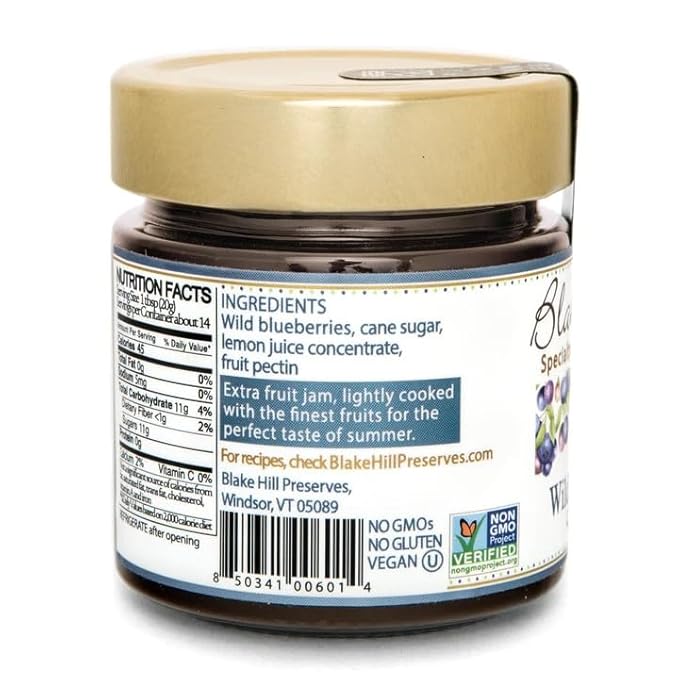 Taste of Vermont Gift Box with Maple Syrup Pancake Mix and Jar of Blake Hill Wild Blueberry Preserve