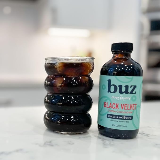 buz Black Velvet Coffee Concentrate 8oz Bottle