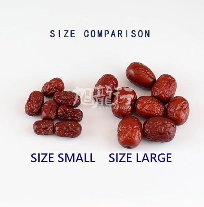 Xlseafood Nature Organic Dried Chinese Jujube Dates Large Size 3lb 旭龙行特级中国西北产 有机大红枣 无硫无添加(3lb)