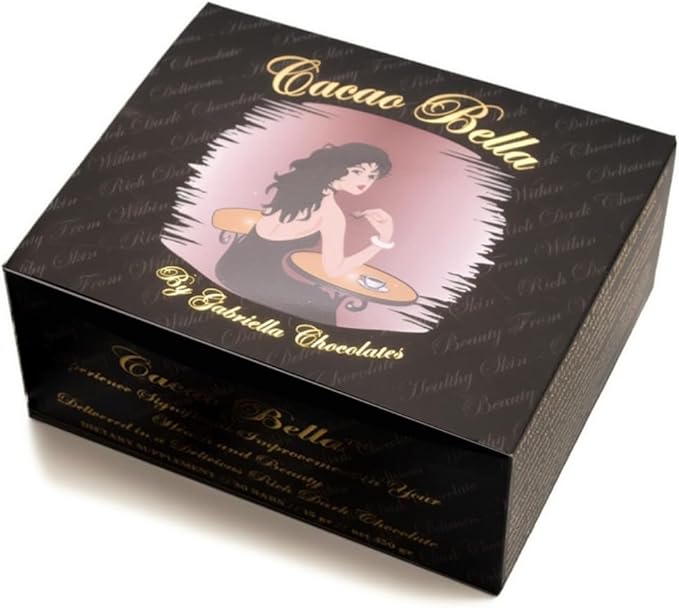 Cacao Bella®️ Clinically Proven Collagen Supplement Dark Chocolate Bars 2500 mg VERISOL® Bioactive Peptides 4 mg AstaReal® Astaxanthin &amp Cocoa Flavanols Supports Skin Elasticity Hair &amp Na
