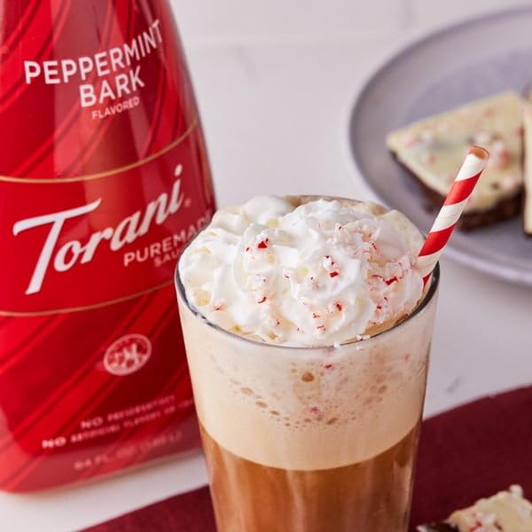 Torani Puremade Peppermint Bark Dessert &amp Drink Sauce 64 fl oz