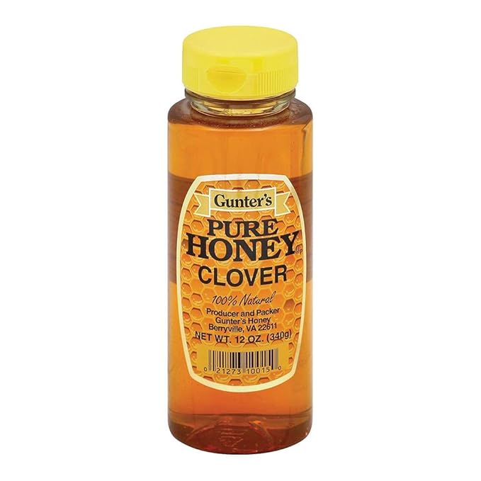 Gunter Pure Clover Honey - Case of 12 - 12 oz.