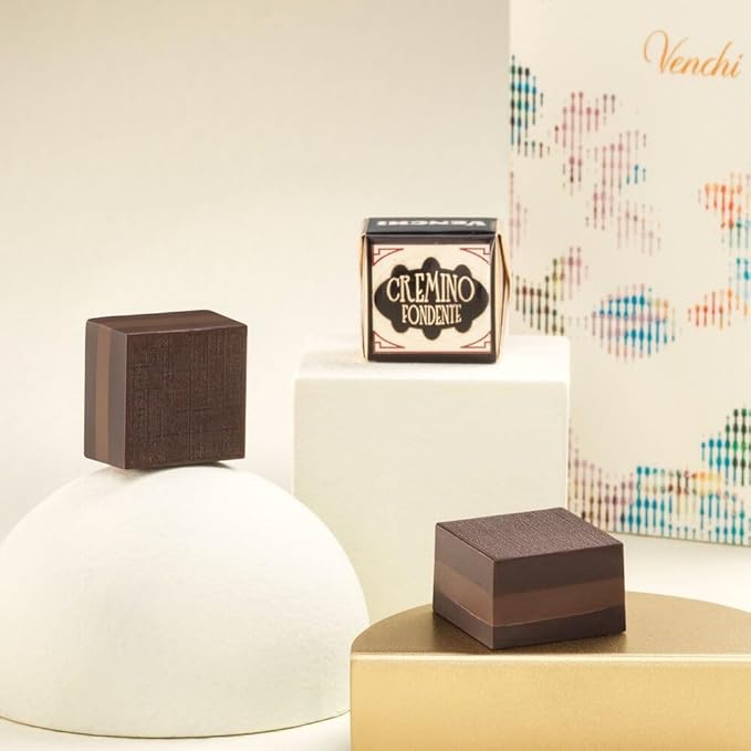 Venchi - Baroque Collection - Premium Round Gift Box with Assorted Chocolates 14.10 oz - Medium Size - Gift Idea - Gluten Free