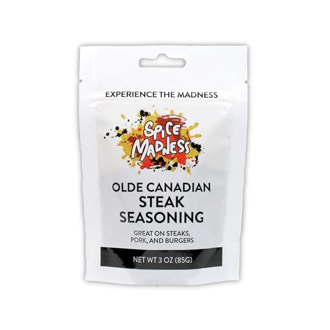 Spice Madness Seasoning Pouches 3oz (2 Pack Olde Canadian Steak)