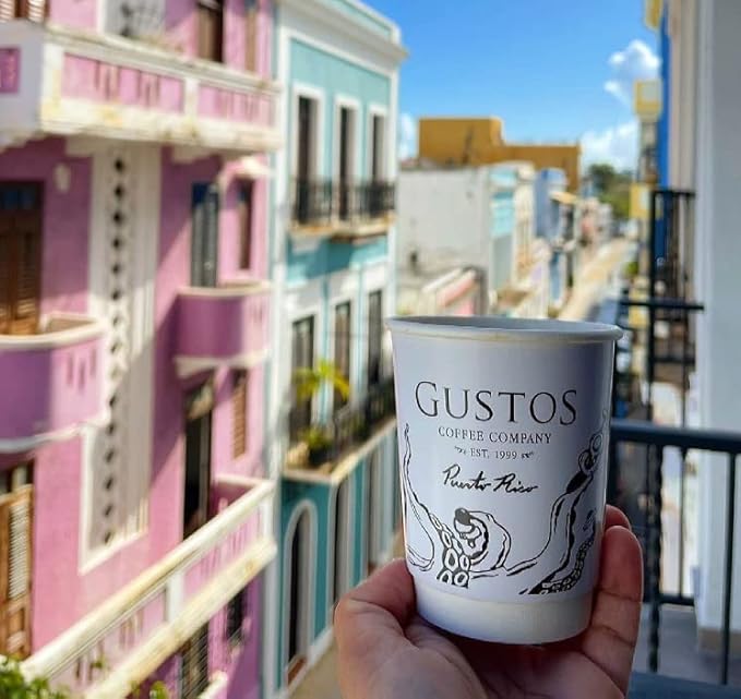 Gustos Coffee Premium Selection | Puerto Rican High End Medium Roasted Whole Bean Coffee (1 12oz)
