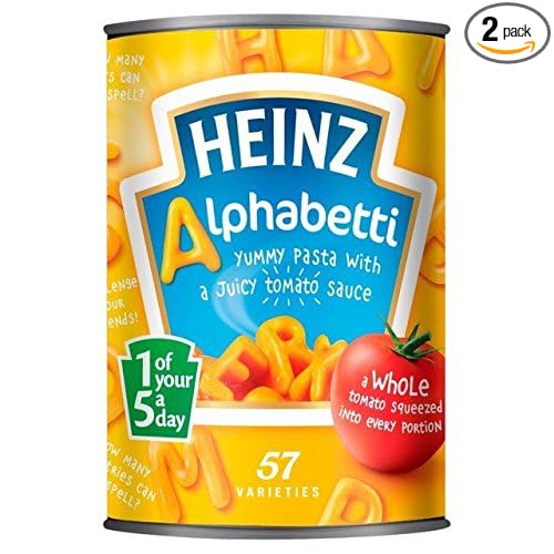 Heinz Alphabetti Spaghetti 400g - Pack of 2