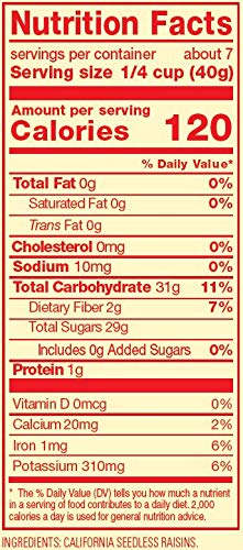 Sun-Maid California Dried Raisins Mini Snack Packs 0.5 Oz Boxes 12 CT (Pack of 6)