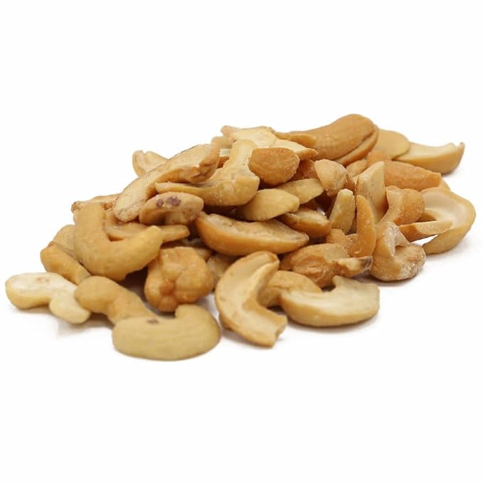 C.J. Dannemiller Cashew Halves Bulk 10 LB Box Roasted &amp Salted Split Cashews Perfect for Snacking Cooking Trail Mixes