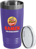 Ramen Lover Purple Edition Viking Tumbler 20oz - The divine noodle - Food Lovers chicken pumpkin vegan pantry spicy noodles