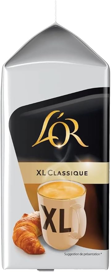 Tassimo L'OR Espresso XL Classique Coffee Pods (Pack of 4 Total 64 Capsules)