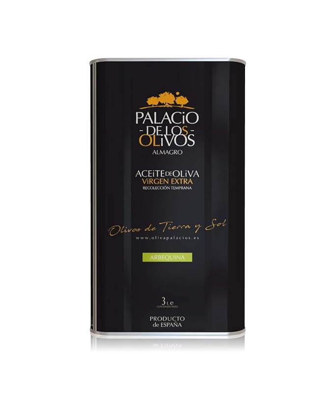 PALACIO DE LOS OLIVOS - Spanish Extra Virgin Olive Oil (Arbequina Variety) - 3 Litre Tin