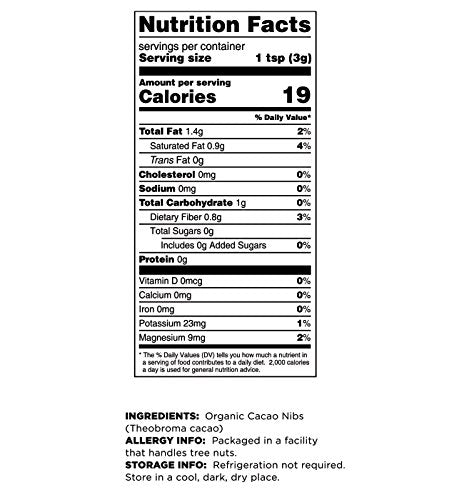 Terrasoul Superfoods Raw Organic Cacao Nibs 2 Lbs (2 Pack) - Raw | Keto | Vegan