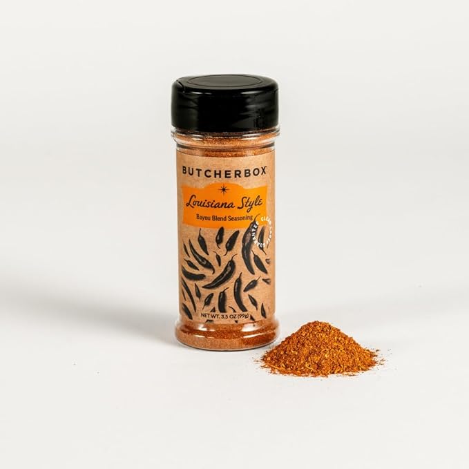 ButcherBox Always in Seasoning Gift Set Premium Quality Blends BBQ Rub Seafood Cajun Style Lemon Pepper Steak &amp Butcher's Anything All-Purpose Seasonings 6 Pack