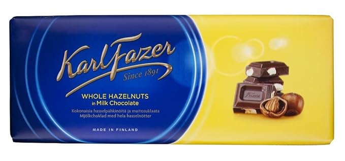Karl Fazer Chocolate 180g-200g (Pack of 10) - Pick Any 10 bars from 14 Flavors Finnish Chocolate