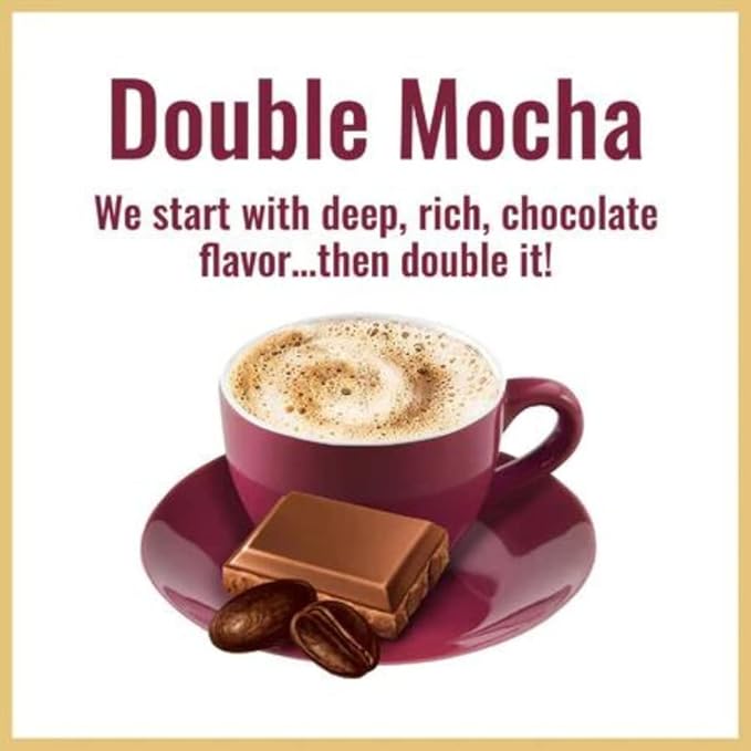 Hills Bros. Cappuccino Variety Pack - Double Mocha (16oz) &amp Classic (14oz) (3 Each)