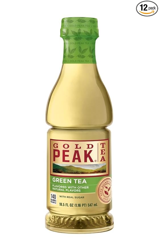 Gold Peak Iced Tea 18.5 Fl Oz (Pack of 12) (Green)