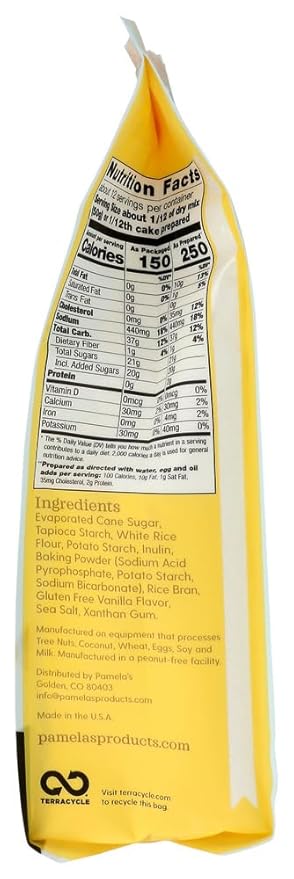 PAMELAS MIX CAKE GFWF ND CLSC VANLA 21 OZ PK- 6