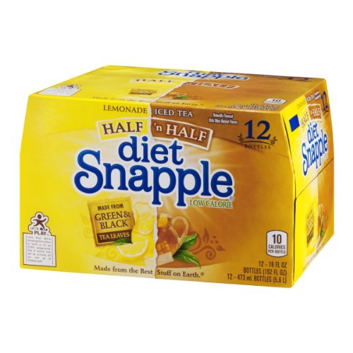 Snapple Diet Half 'n Half Tea 16 Ounce (12 Bottles)