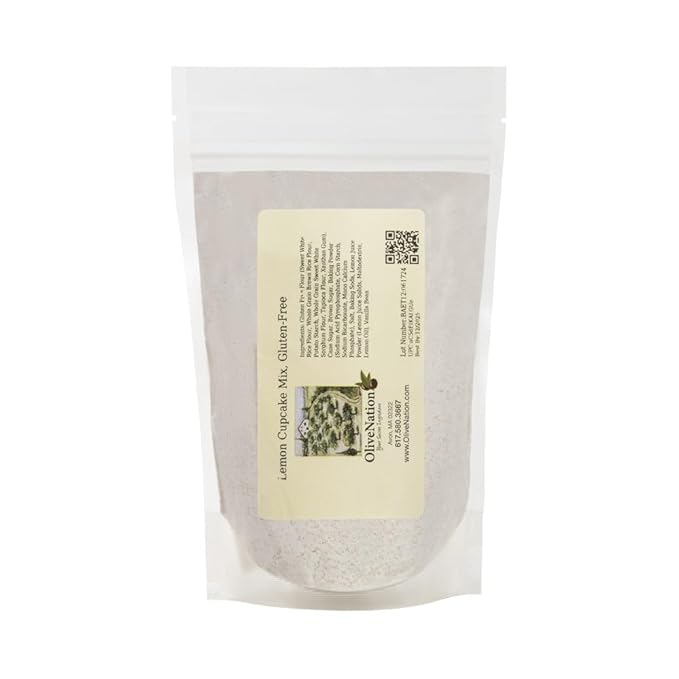 OliveNation Lemon Cake Mix - Gluten Free Vegan - GF Lemon Cake &amp Cupcake Mix for Allergen-Friendly Baking &amp Gluten Free Vegan/Vegetarian Soy Free Dairy Free Special Diet Desserts (48.00oz)