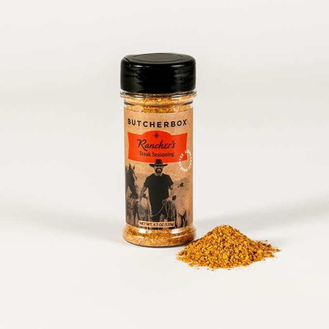 ButcherBox Always in Seasoning Gift Set Premium Quality Blends BBQ Rub Seafood Cajun Style Lemon Pepper Steak &amp Butcher's Anything All-Purpose Seasonings 6 Pack