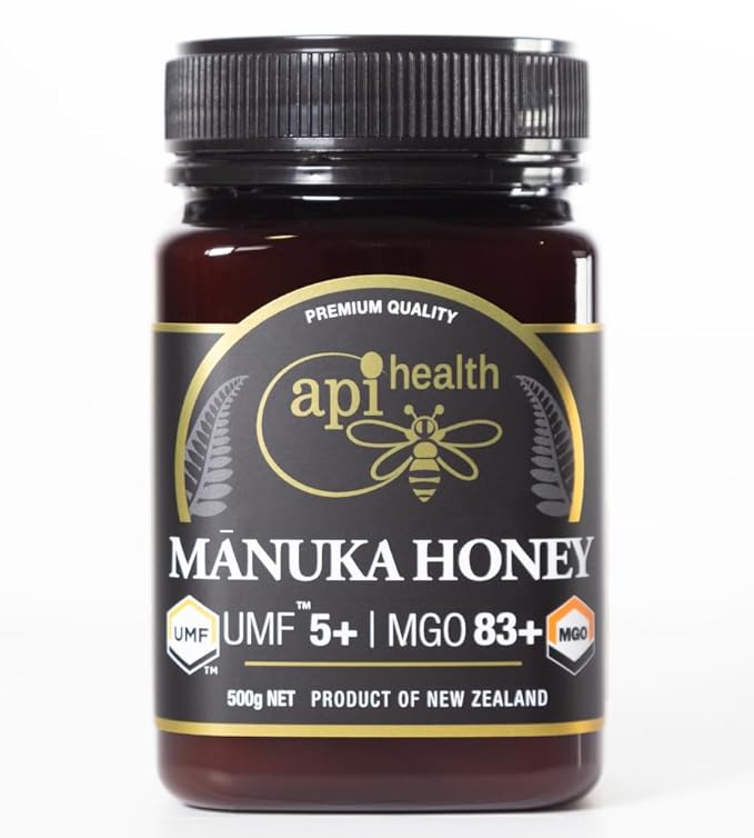 Manuka Honey UMF 5+ (MGO 83+) Pure New Zealand Honey 1.1 lb (500g)