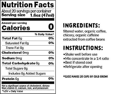 Explorer Cold Brew Organic Liquid Coffee Concentrate Daydreamer Decaf Drink Iced or Hot 32 fl oz Makes 20+ Cups