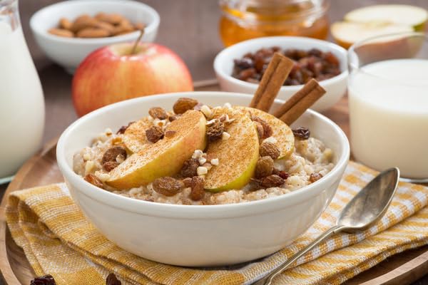 House Recipe Imperial Quick Hot Oat Cereal 100% Whole-Grain Rolled Oats Heart-Healthy Breakfast Quick-Cooking Oatmeal Kosher No Cholesterol or Sodium 42 oz Canister (Pack of 12)
