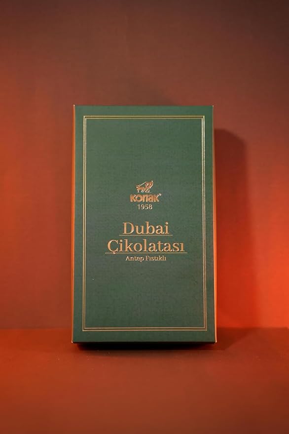 Dubai Chocolate 7oz Kunafa Pistachio Rich Milk Chocolate 200 Gram Individually Wrapped Fresh Premium Pistachio - Gift box for birthday - congratulations - Christmas Amazing Pack (Pack of 2)