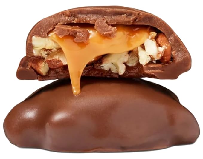 Demet's Original Turtles Caramel Nut Cluster | Pecan Chocolate and Caramel (2 pack) | Great For Christmas Valentines Birthdays | Bundled With Joy Bringers Fridge Magnet