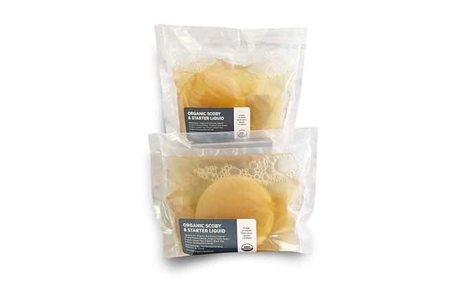 Organic SCOBY 2-Pack | Kombucha Starter Kit with Live Culture for Brewing Kombucha Tea - Urban Kitchen