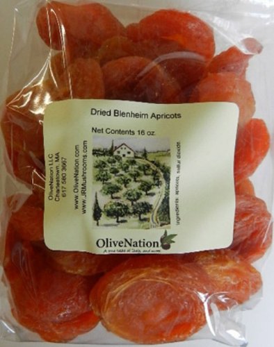OliveNation Jumbo California Blenheim whole dried apricots 1 lb