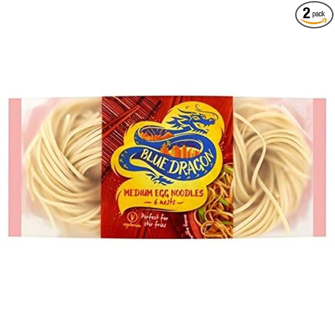 Blue Dragon Medium Egg Noodles Nests (300g) - Pack of 2