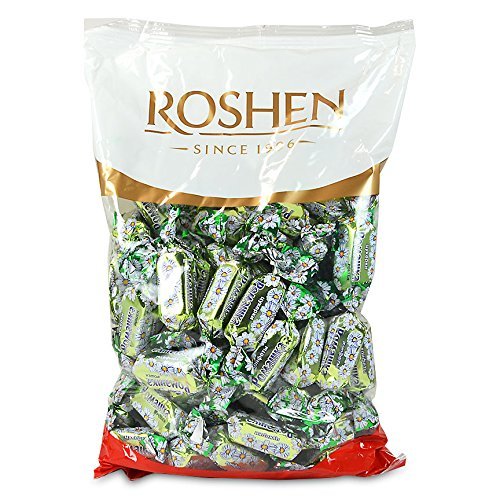 Roshen Candy Camomile Chocolate Candies with Sweet Creamy Creme Brulee Filling Kosher and Halal Delicious Flavorful Sweets Bulk Candy 1kg/2.2lb