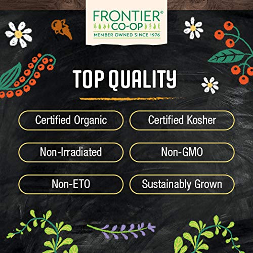 Frontier Co-op Organic Lemon Verbena Leaf Cut and Sifted Kosher Bulk Bag - Loose Leaf Lemon Verbena Tea - Cafe and Restaurant Supply | 16 Ounce (Pack of 1)