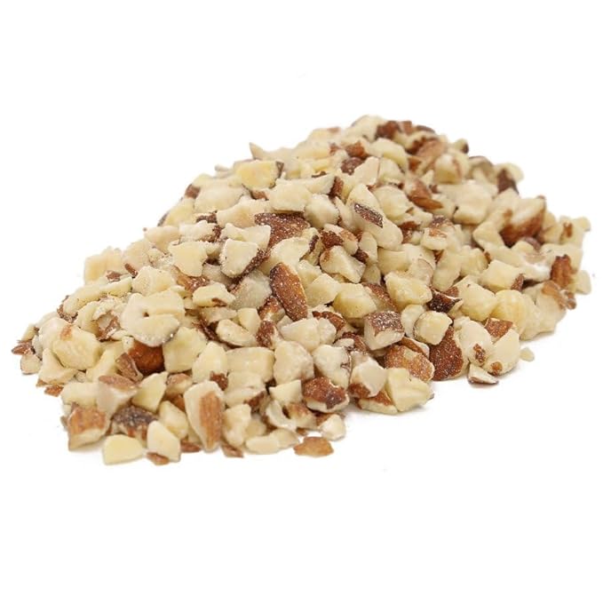 C.J. Dannemiller Chopped Almonds Bulk 10 LB Box Medium Sized RAW Almonds Perfect for Snacking Baking Cooking