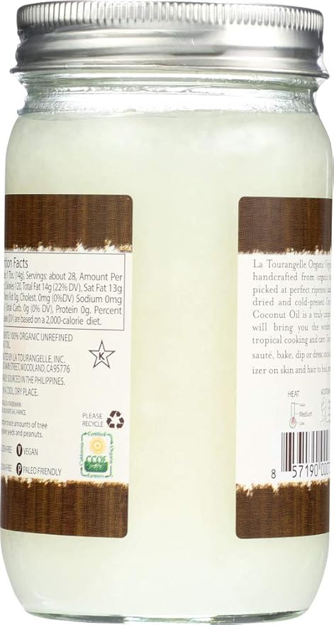 La Tourangelle Oil Coconut Organic 14 Fo (Pack of 6)