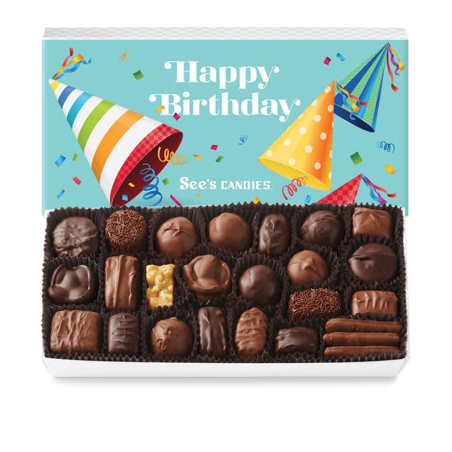 See's Candies Happy Birthday Assorted Chocolates (1 Pound)