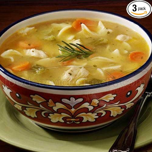 Campbells Frozen Condensed Roasted Chicken Noodle Soup - 4 lb. tray 3 per case