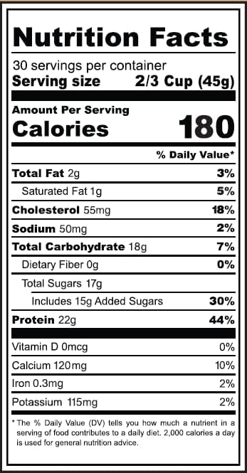 Premium Whey Protein Powder Sweetened with Coconut Sugar USA-Sourced No RBST/RBGH No Stevia or Sucralose Instantized Non-GMO Soy &amp Gluten Free (Chocolate 48 Oz)