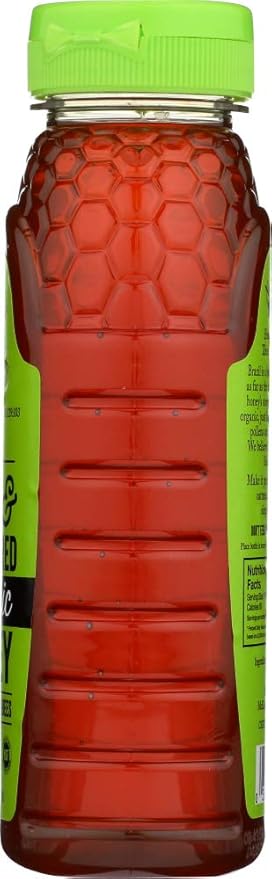 Nature Nate’s 100% Pure Raw &amp Unfiltered Organic Honey Made by Brazilian Bees and Packaged in a 16-oz. Squeeze Bottle Enjoy Honey’s Balanced Flavor and Wholesome Benefits Just as. (3 Pack)
