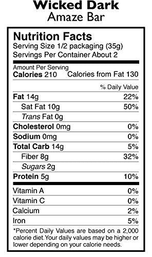 Taza Chocolate Organic Amaze Bar 95% Stone Ground Wicked Dark with Ginger 2.5 Ounce (10 count) Vegan