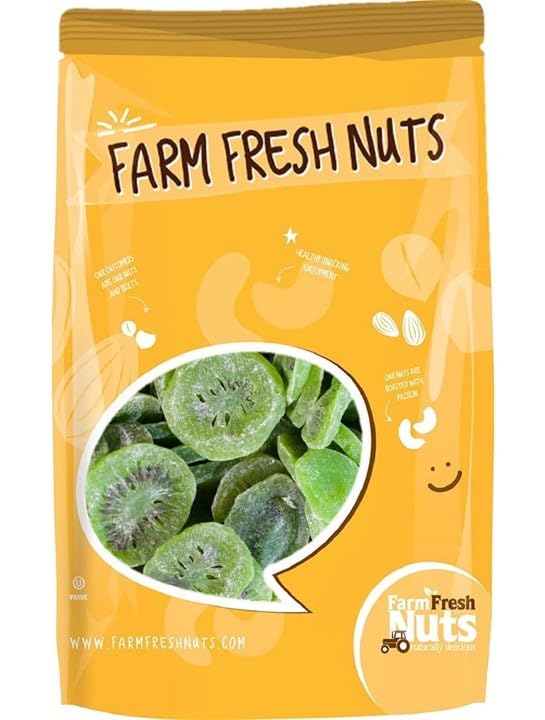 Farm Fresh Nuts Dried Kiwi Fruit Snacks 3Lb Bag – Kiwi Slices Fruit for Snacking Desserts Cocktails – Safely Sealed Bag for Prolonged Freshness – Long Shelf Life