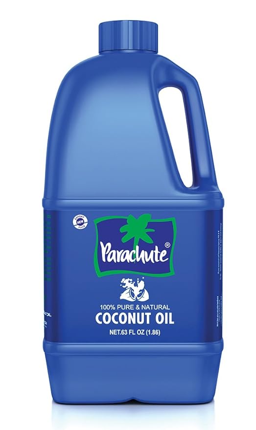 Parachute 100% Pure and Natural Unrefined Coconut Oil | No Chemicals &amp Added Preservatives | 63 fl.oz
