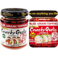 S&ampB Chili Oil with Crunchy Garlic 3.88 Fl Ounce and Umami Topping Garlic Spicy 3.88 Oz Bundle