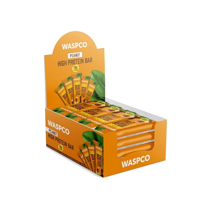 (12 Count) Protein Bars PEANUTS Gluten Free with 15g Protein and 2g Sugar 50G